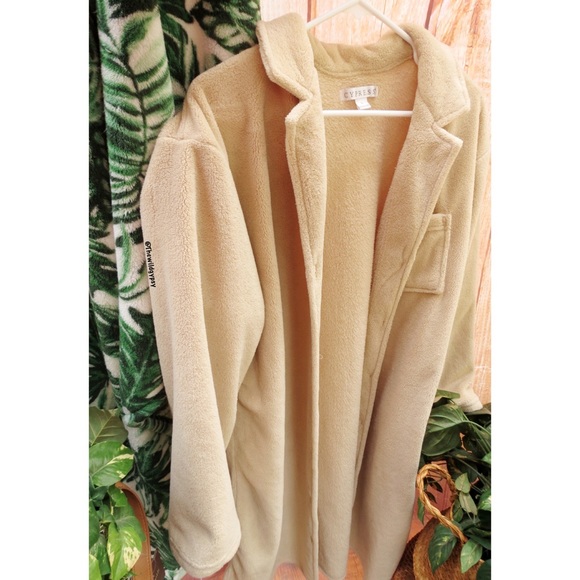 Vintage cozy neutral cream oversized longline teddy coat ☕️ - Picture 5 of 9